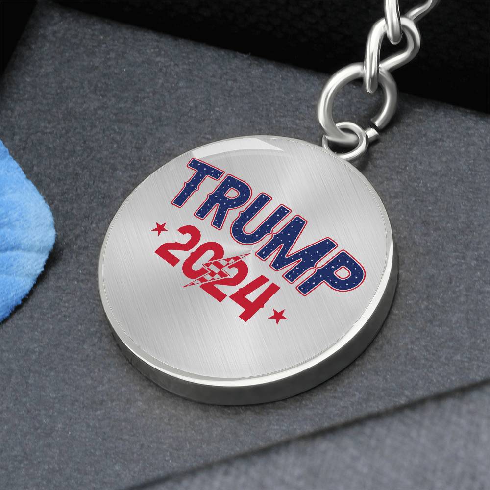 Trump 2024 - Graphic Circle Keychain