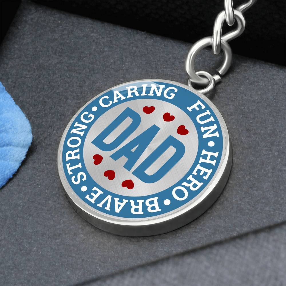 Dad Caring Fun - Keychain