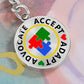 Advocate Accept Adapt - Keychain