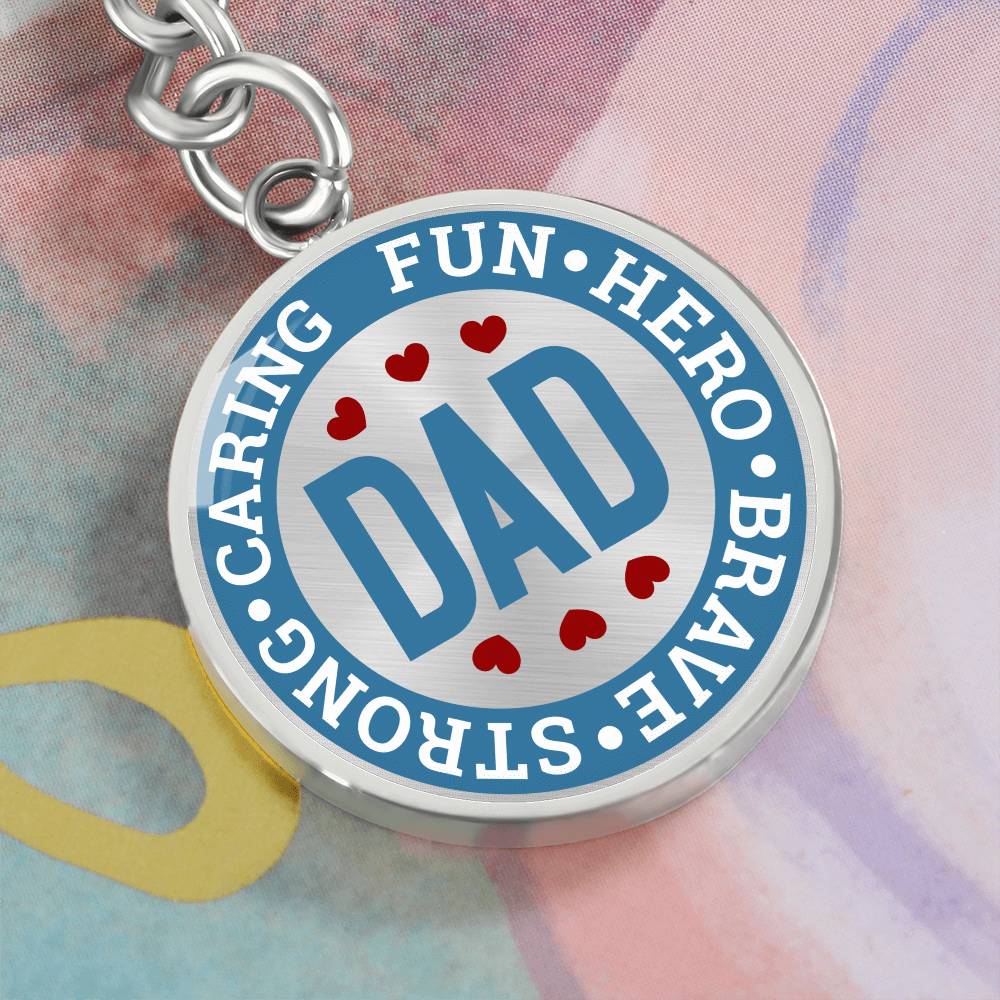 Dad Caring Fun - Keychain