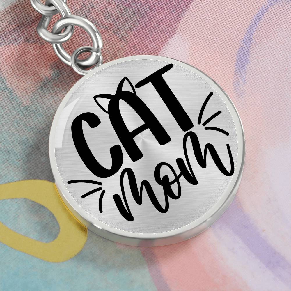 Cat Mom - Keychain