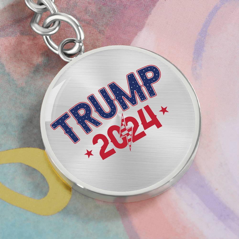 Trump 2024 - Graphic Circle Keychain