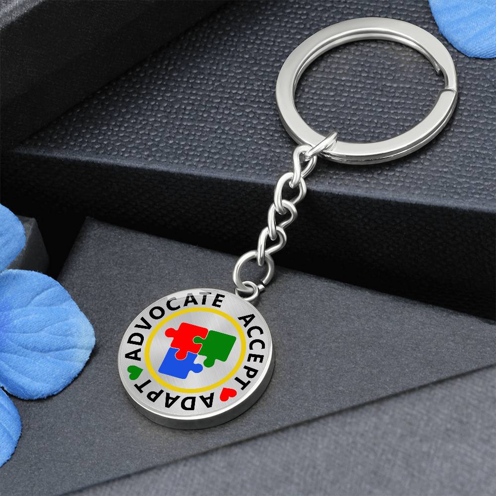 Advocate Accept Adapt - Keychain