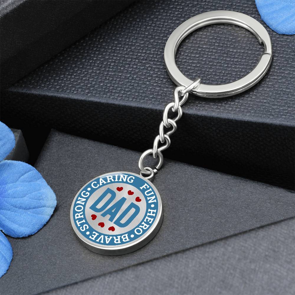 Dad Caring Fun - Keychain