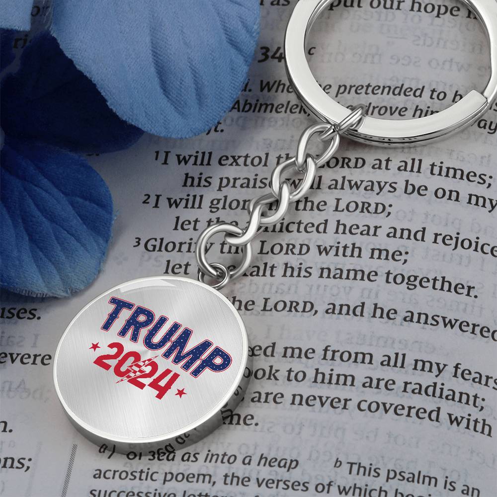 Trump 2024 - Graphic Circle Keychain