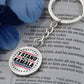 I Stand With Kamala - Graphic Circle Keychain