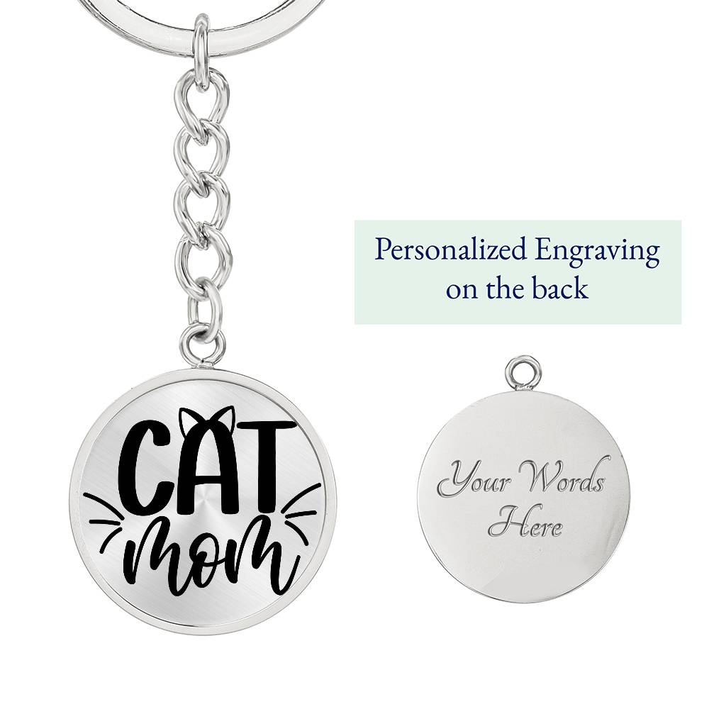 Cat Mom - Keychain