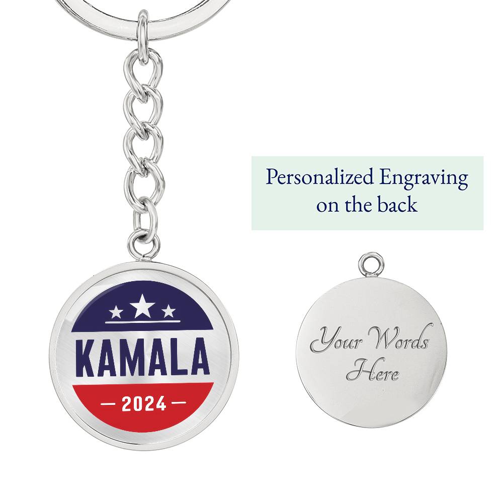 Kamala 2024 - Graphic Circle Keychain