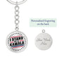 I Stand With Kamala - Graphic Circle Keychain