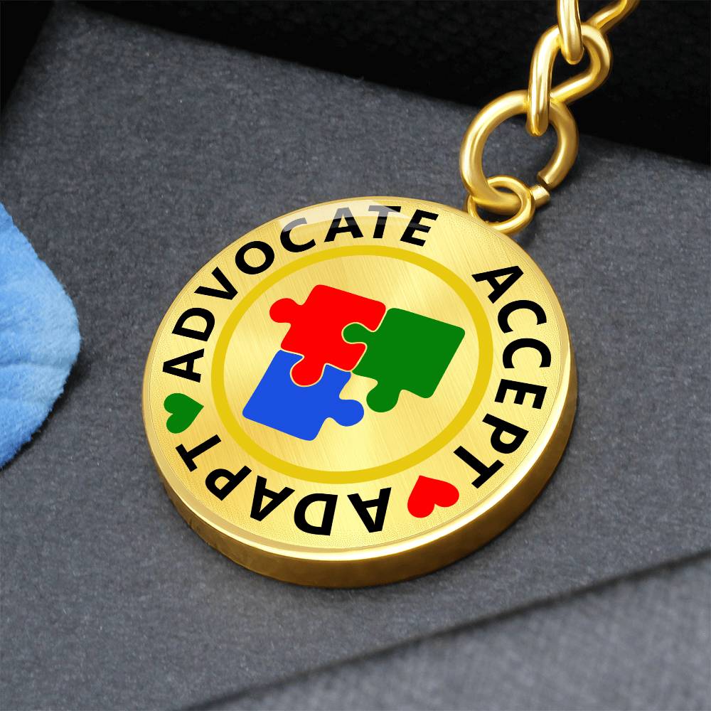 Advocate Accept Adapt - Keychain