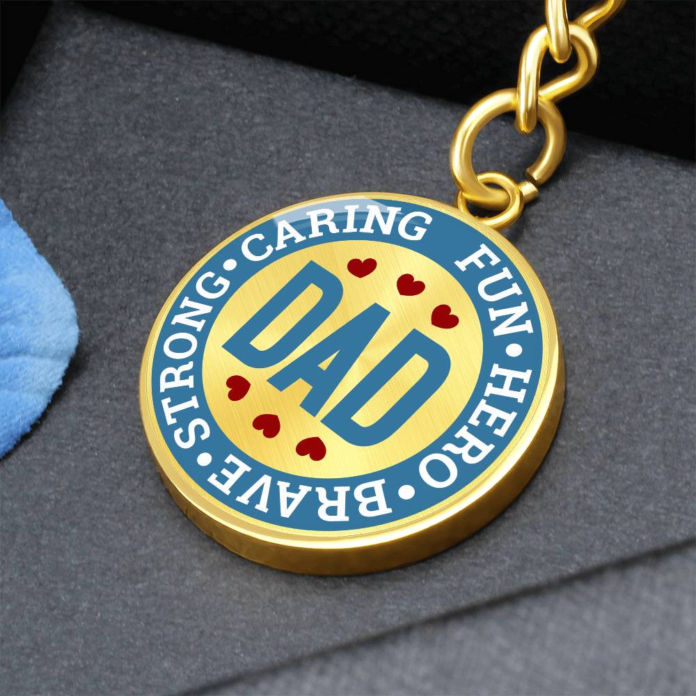 Dad Caring Fun - Keychain