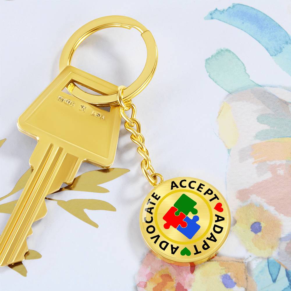 Advocate Accept Adapt - Keychain