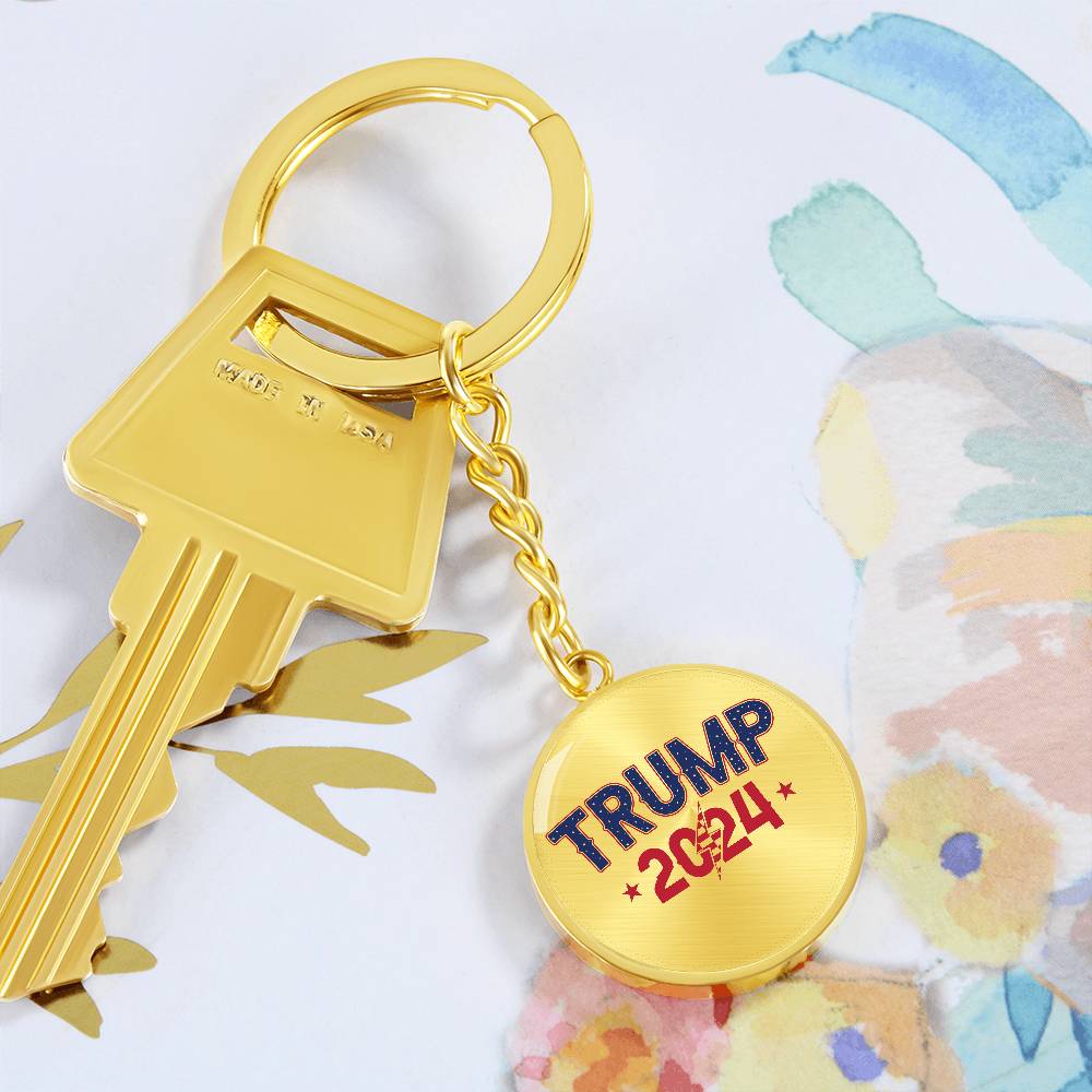 Trump 2024 - Graphic Circle Keychain