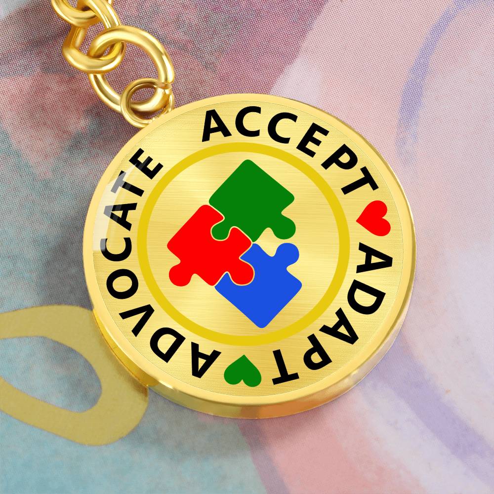 Advocate Accept Adapt - Keychain