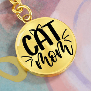 Cat Mom - Keychain