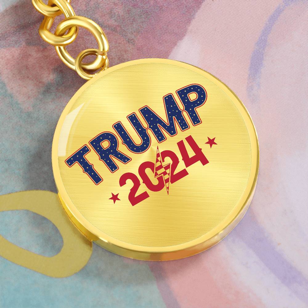 Trump 2024 - Graphic Circle Keychain