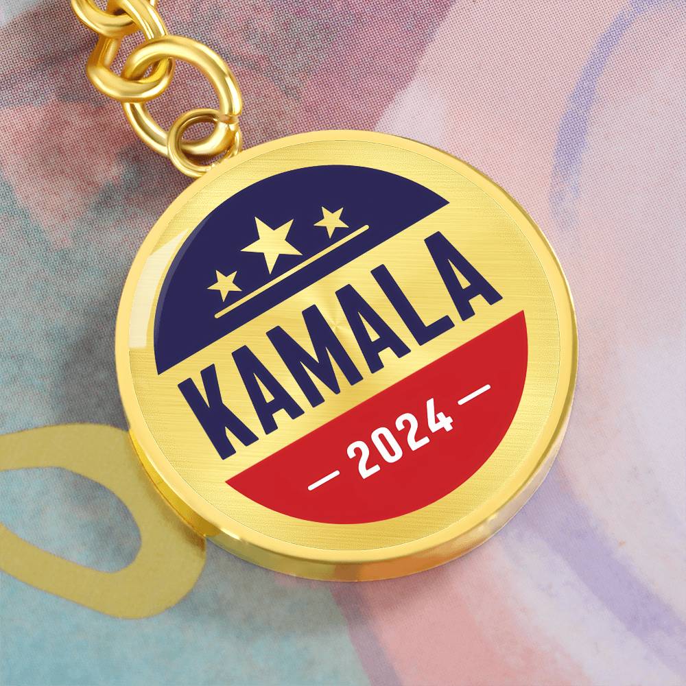 Kamala 2024 - Graphic Circle Keychain