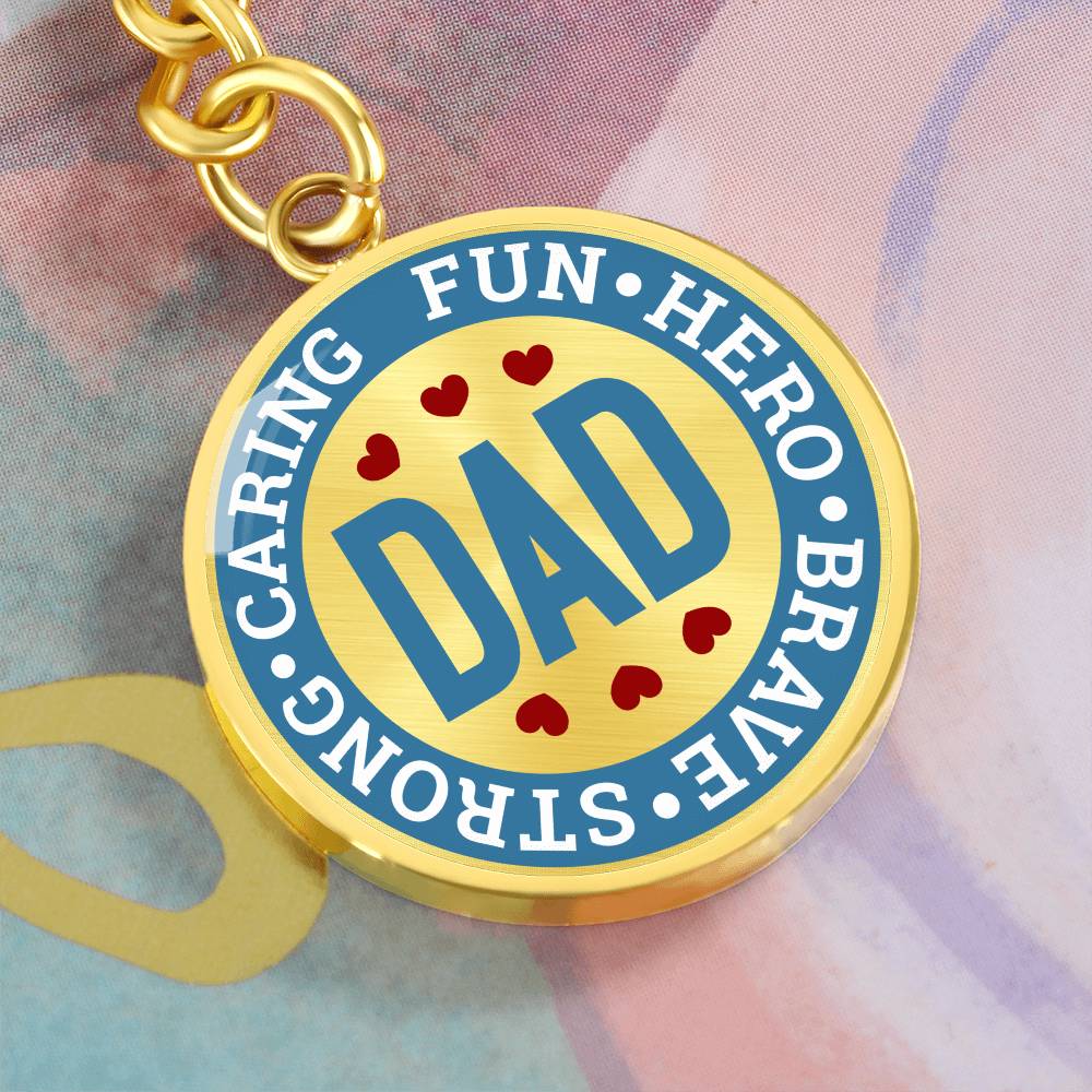 Dad Caring Fun - Keychain