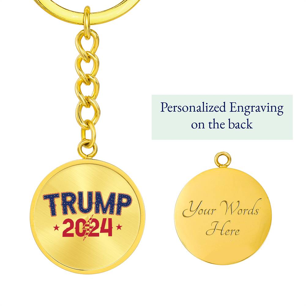 Trump 2024 - Graphic Circle Keychain