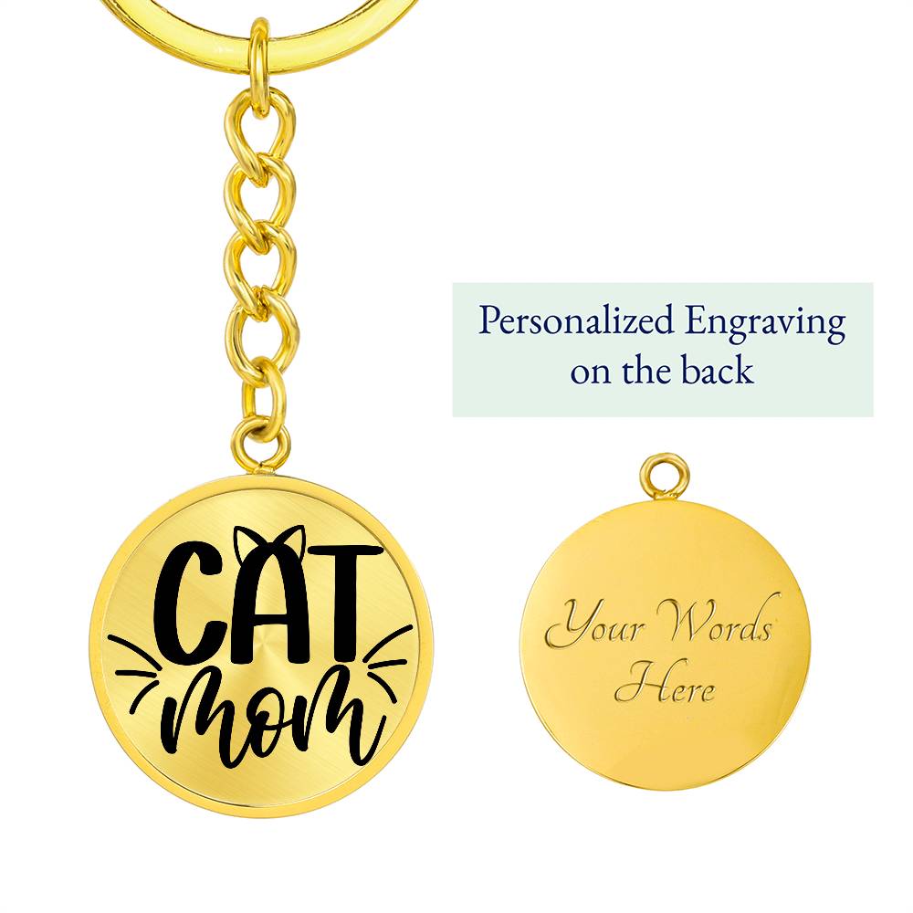 Cat Mom - Keychain