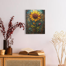 Load image into Gallery viewer, Stained Glass Inspired Sunflowers (15) - Canvas Wraps
