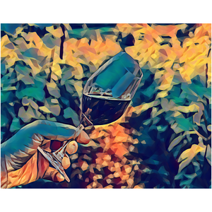 Abstract Wine Glass - Professional Prints
