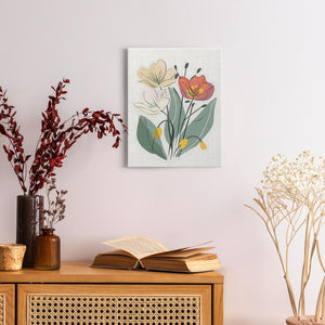 Minimalist Flower Line Art (5) - Canvas Wraps