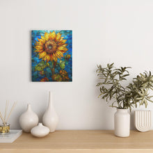 Load image into Gallery viewer, Stained Glass Inspired Sunflowers (18) - Canvas Wraps
