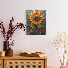 Load image into Gallery viewer, Stained Glass Inspired Sunflowers (19) - Canvas Wraps
