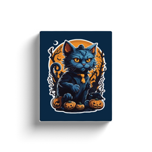 Load image into Gallery viewer, Halloween Cat Design (3) - Canvas Wraps
