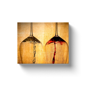 Upside Down Wine Glasses - Canvas Wraps
