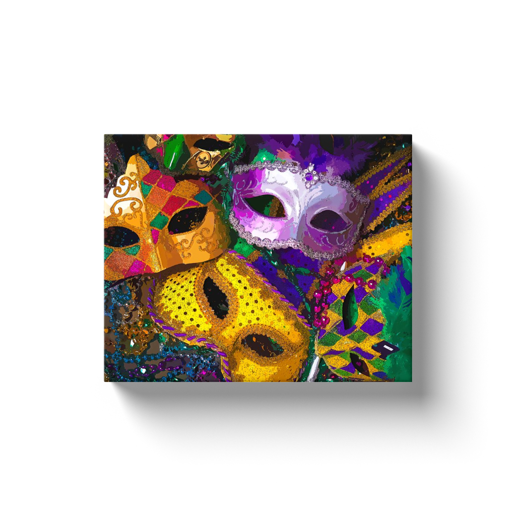 Mardi Gras Masks - Canvas Wraps