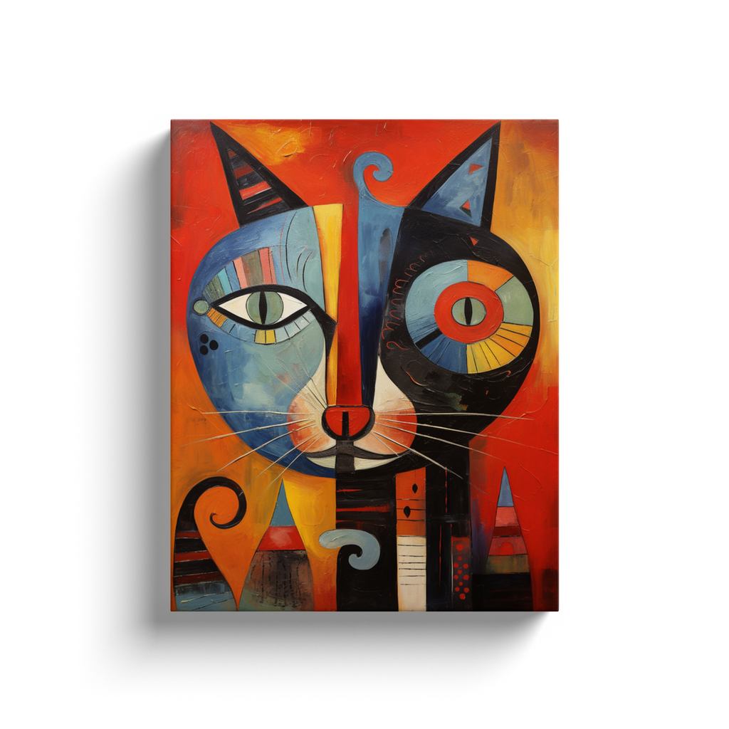 Picasso Style Cats Ver 3 - Canvas Wraps