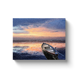 Boat On The Ocean - Canvas Wraps