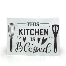 Load image into Gallery viewer, This Kitchen Is Blessed - Glass Cutting Boards
