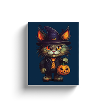 Load image into Gallery viewer, Halloween Cat Design (19) - Canvas Wraps
