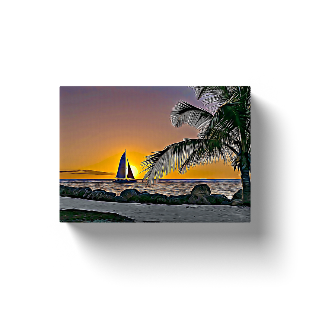 Tropical Sailboat - Canvas Wraps