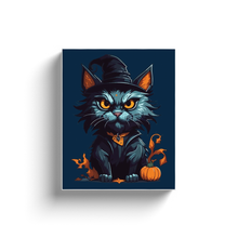 Load image into Gallery viewer, Halloween Cat Design (7) - Canvas Wraps
