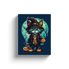 Load image into Gallery viewer, Halloween Cat Design (5) - Canvas Wraps
