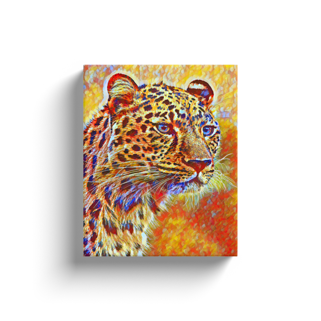 Digital Leopard - Canvas Wraps