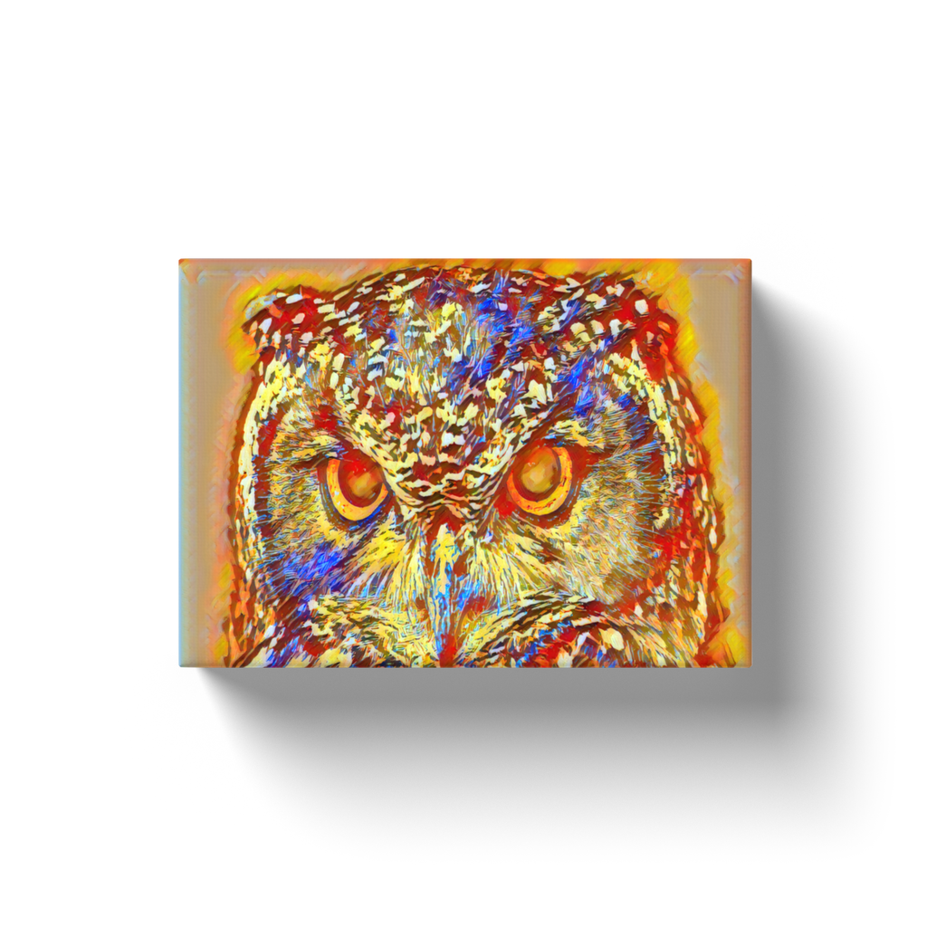 Owl Digital Art - Canvas Wraps
