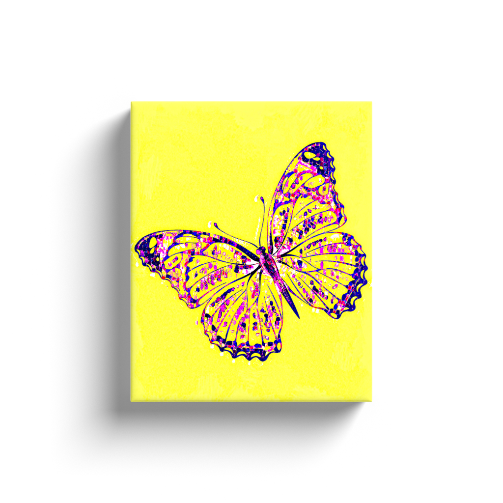 Pink Butterfly - Canvas Wraps