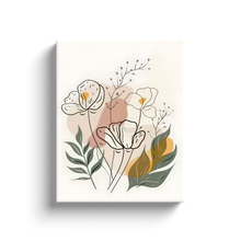 Load image into Gallery viewer, Minimalist Flower Line Art (4) - Canvas Wraps
