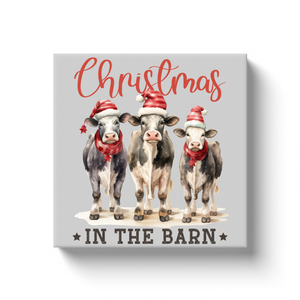 Christmas In The Barn - Canvas Wraps