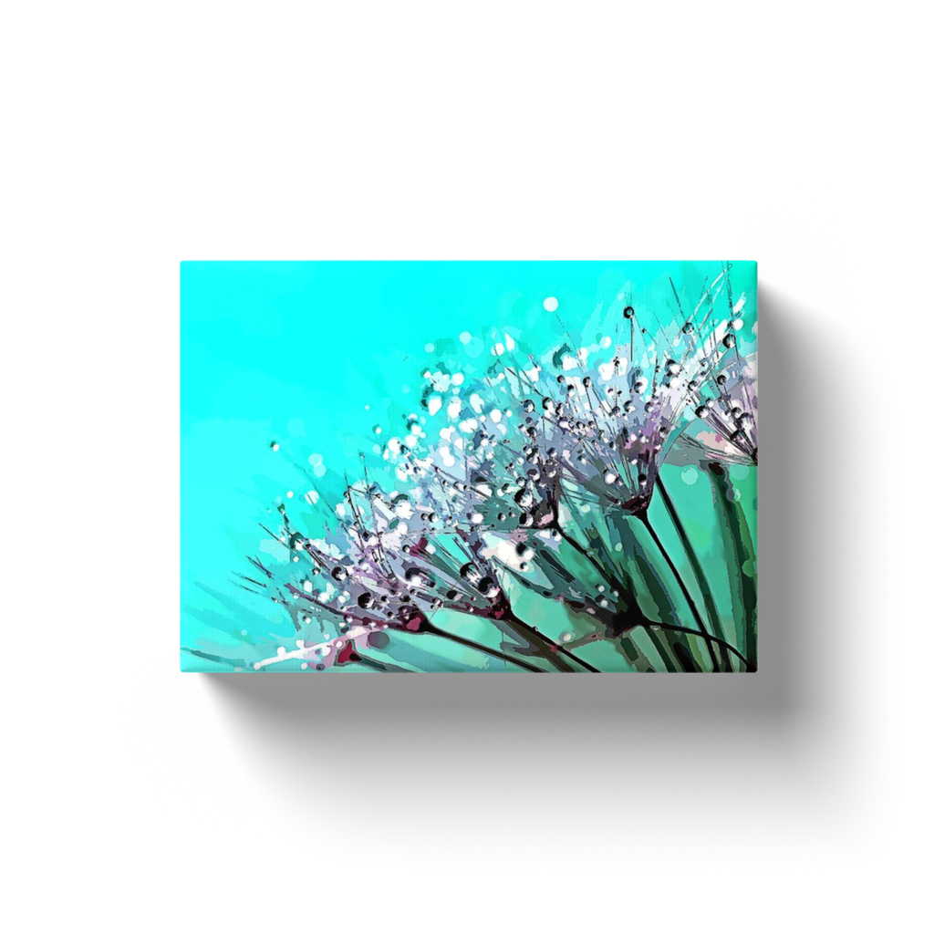 Waterdrop Flowers - Canvas Wraps