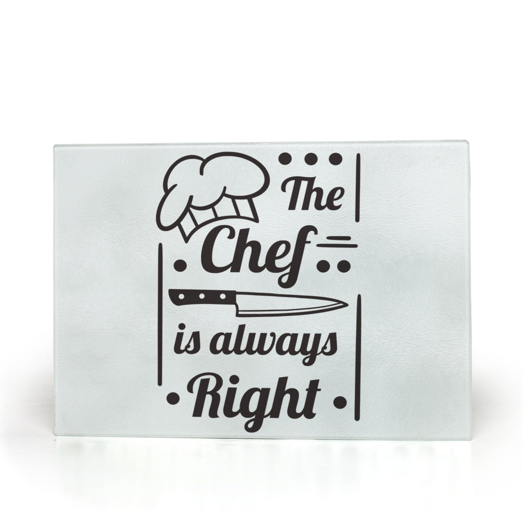 The Chef Is - Glass Cutting Boards