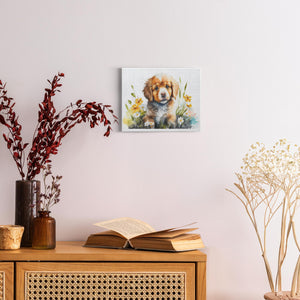 Spring Watercolor Dogs (17) - Canvas Wraps