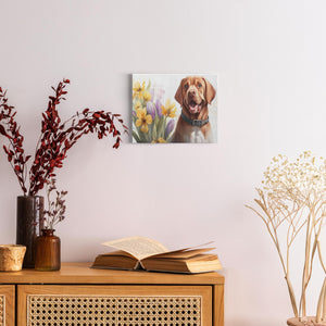 Spring Watercolor Dogs (12) - Canvas Wraps