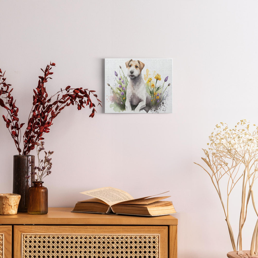 Spring Watercolor Dogs (10) - Canvas Wraps