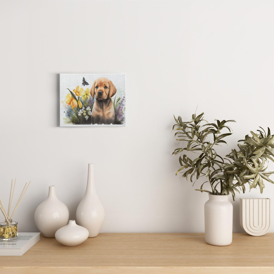 Spring Watercolor Dogs (4) - Canvas Wraps